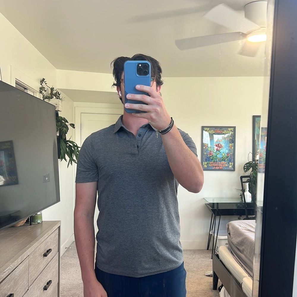 Lululemon Golf Tee / Polo Grey Men’s Medium